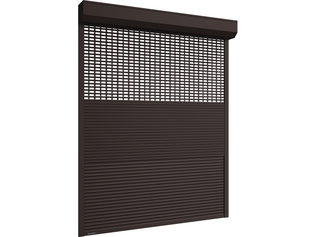 Рольставни витринные из одностенного экструдированного профиля RHE56GM, 1,6x1,6м