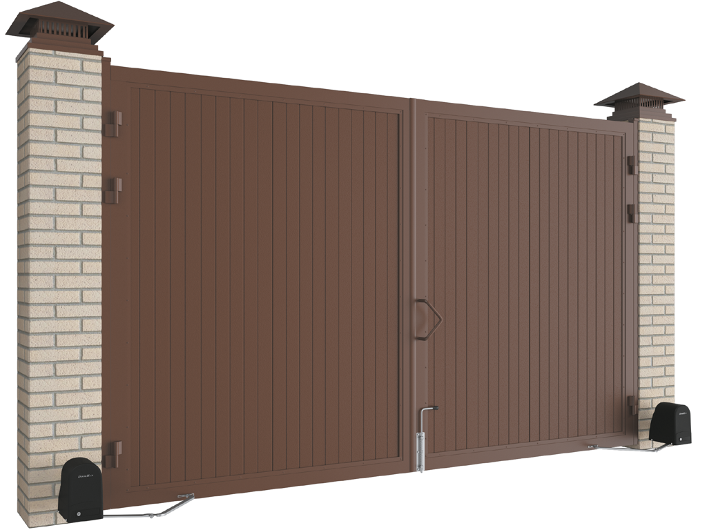 Распашные ворота в алюминиевой раме DoorHan SWS, DHPR000, 3x2.5м