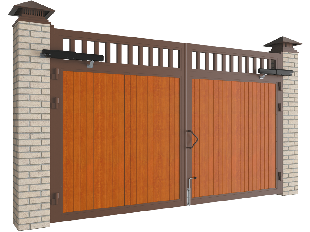 Распашные ворота в алюминиевой раме DoorHan SWG-A, DHPR020, 3x2.5м