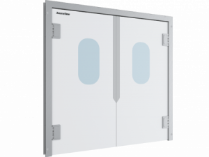 Пластиковые маятниковые двери DoorHan SWD, 2.4х2.8м
