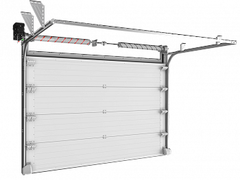 Промышленные секционные ворота DoorHan ISD THERMALPRO из стальных сэндвич-панелей, 3х3м