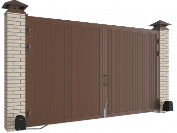 Распашные ворота в алюминиевой раме DoorHan SWS, DHPR000, 3x2.5м