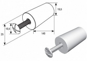 Стопор RS02 коричневый