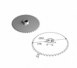 Звездочка для дополнительного вала