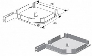 Крышка боковая RK2057016АХ серый антрацит