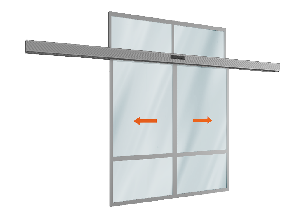 Комплект двери (две подвижные лайтстворки и фрамуга)