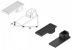 Заглушка для направляющего профиля PB6502 коричневая